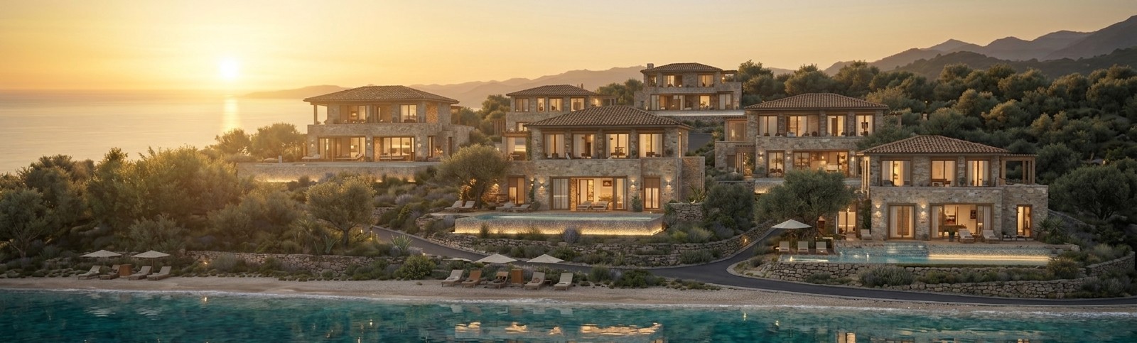 Kaplina Residences panoramic coastal view